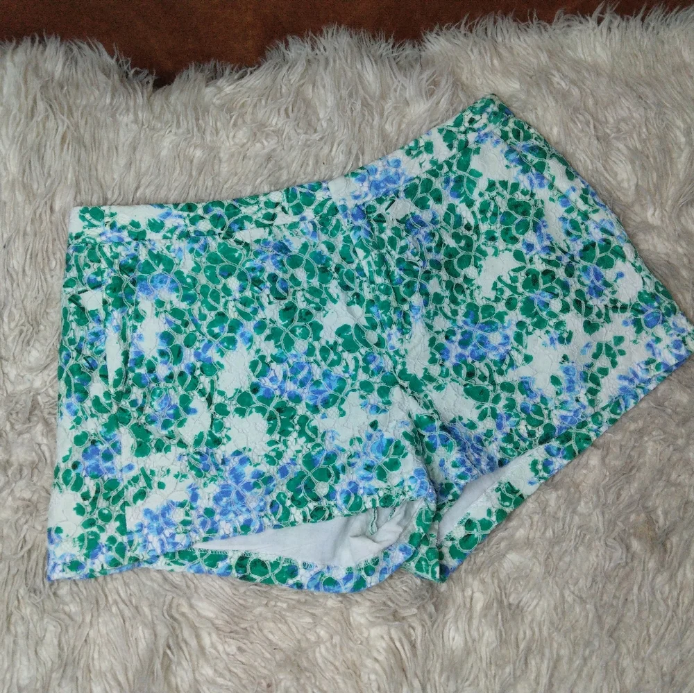 Madewel Lacebloom Lace Overlay Floral Shorts Size 6